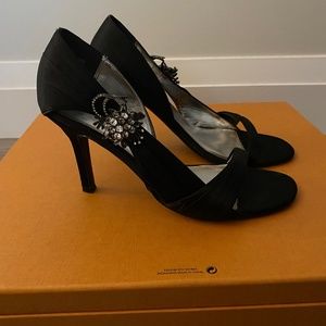 Aldo Black Satin Evening Pumps